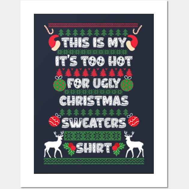 Ugly Christmas Sweaters Wall Art by AdultSh*t